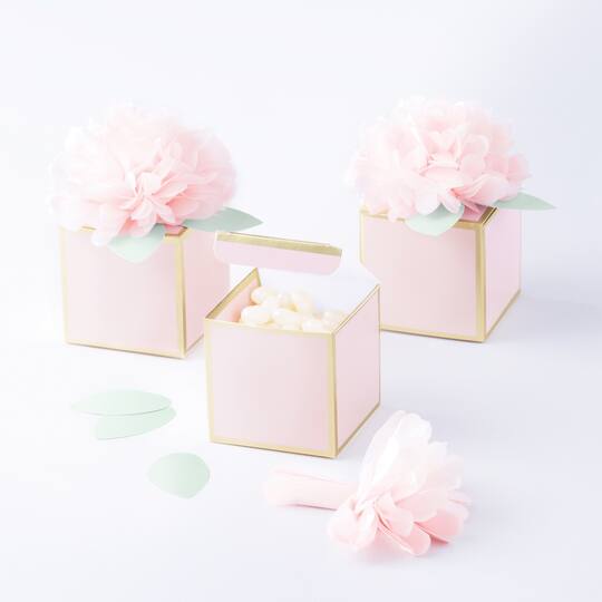 Find The Martha Stewart Mint Blush Favor Boxes At Michaels